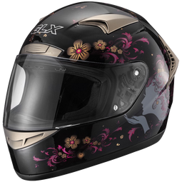 GLX Whisper Full Face Motorcycle Helmet White – Mototab
